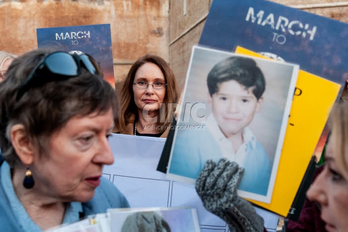 Veillée de prière à Rome des victimes d'abus sexuels au sein de l'Eglise.