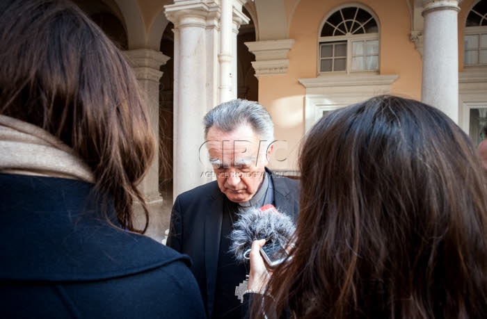 Interview de Mgr Georges PONTIER lors du sommet sur la pédophilie et les abus sexuels à Rome