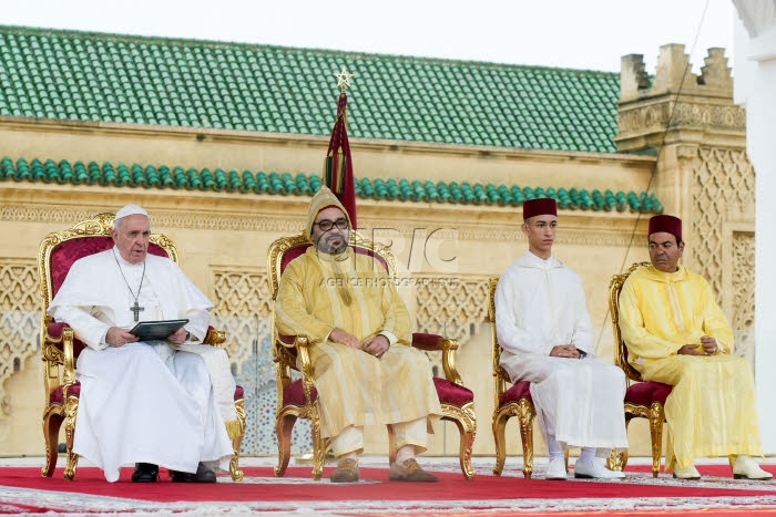 Visite du pape François au Maroc.