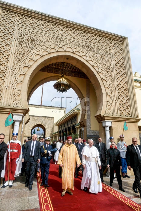 Visite du pape François au Maroc.