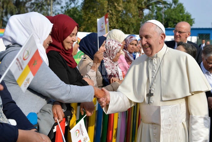 Visite du pape François au Maroc.