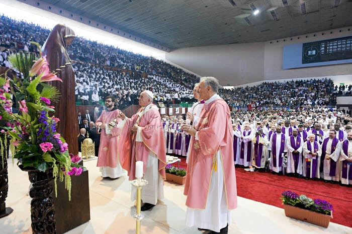 Visite du pape François au Maroc.