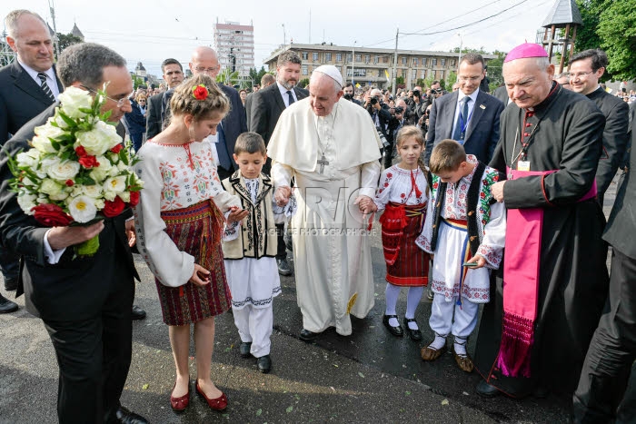Voyage du pape François en Roumanie.