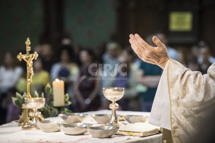 Illustration, eucharistie.