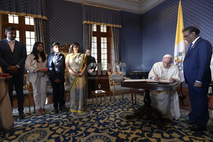 Voyage apostolique du pape François à l'Ile Maurice, Afrique australe.