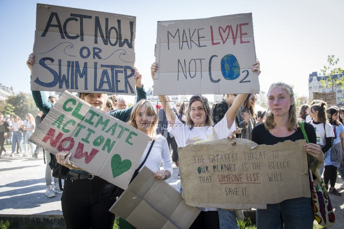 Environnement, grève mondiale pour le climat.