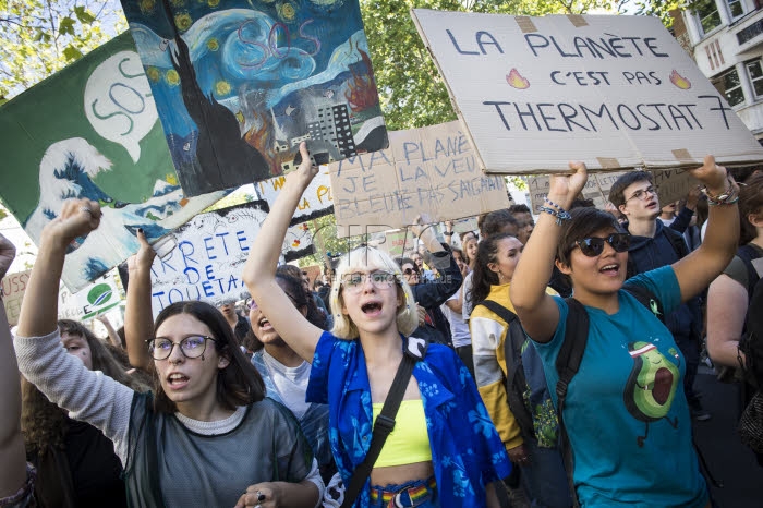 Environnement, grève mondiale pour le climat.
