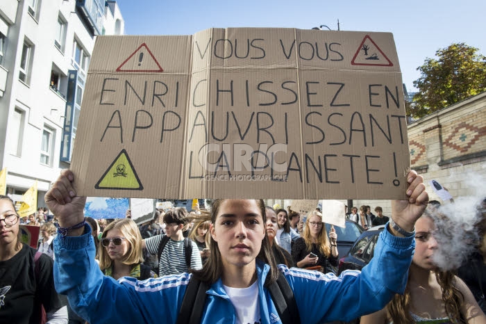 Environnement, grève mondiale pour le climat.