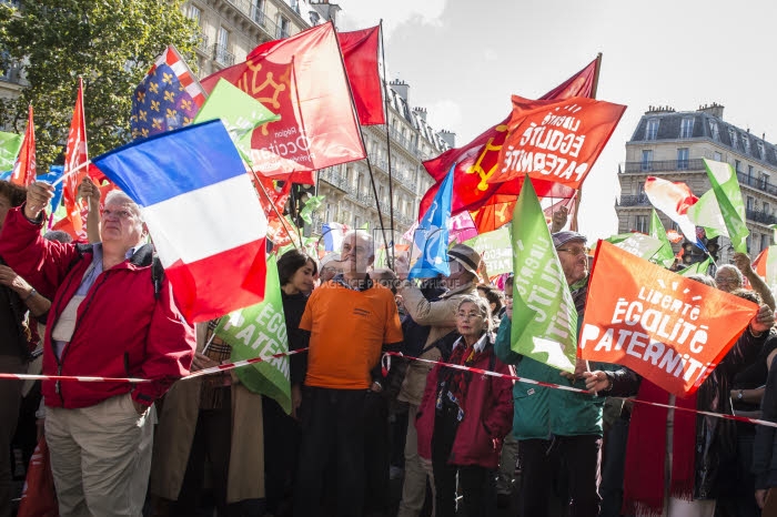 Manifestation contre la réforme de la PMA.