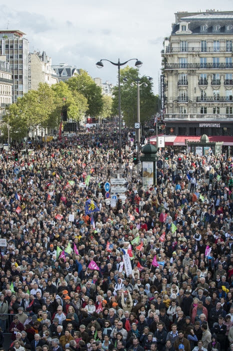 Manifestation contre la réforme de la PMA.