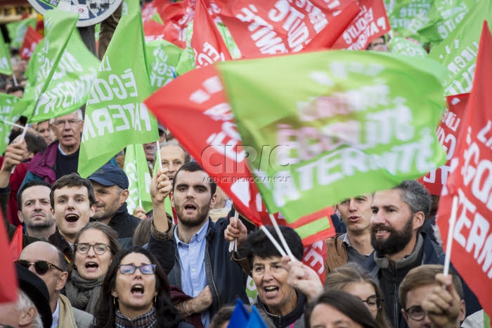 Manifestation contre la réforme de la PMA.