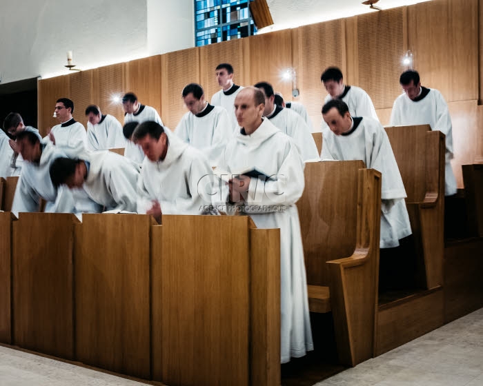 Séminaristes de la communauté Saint Martin.