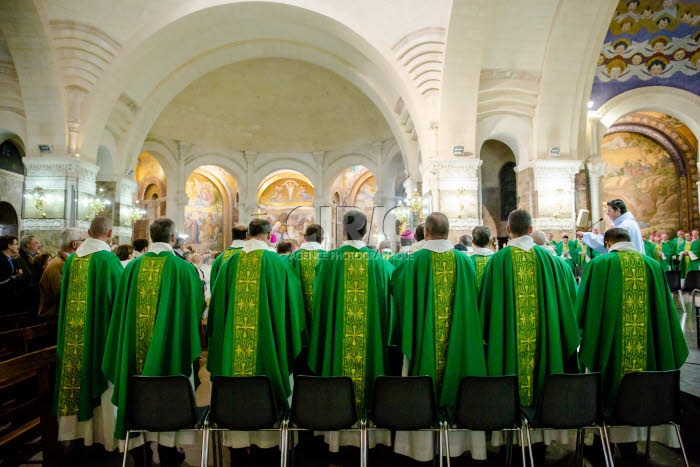 Messe célébrée en la basilique Notre Dame du Rosaire.