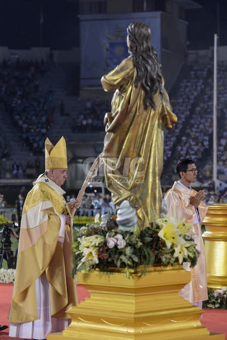Voyage apostolique du pape François en Asie. Bangkok, Thaïlande.