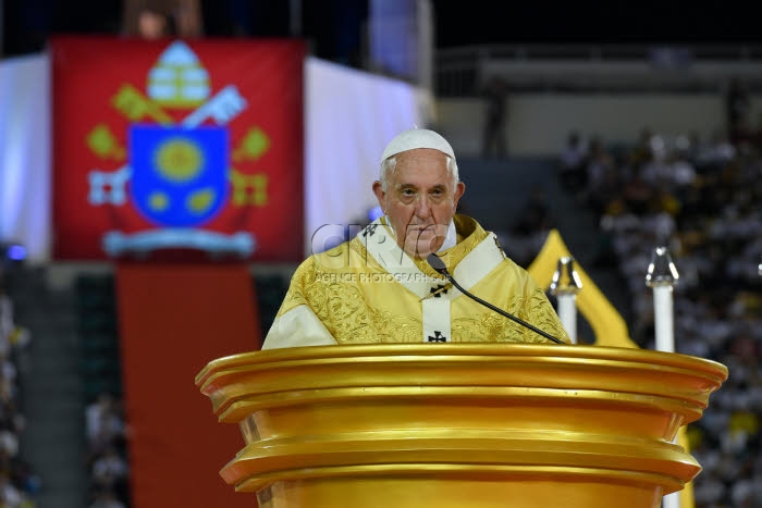 Voyage apostolique du pape François en Asie. Bangkok, Thaïlande.