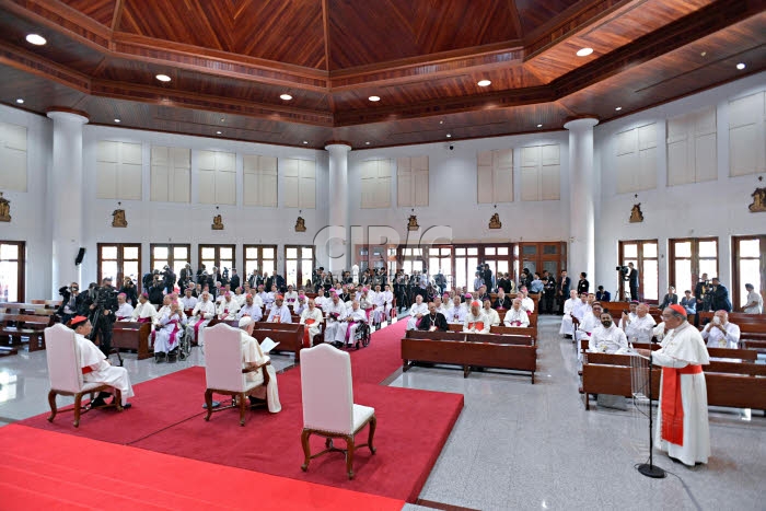 Voyage apostolique du pape François en Asie. Bangkok, Thaïlande.