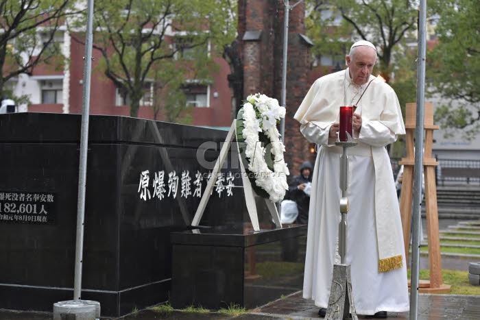 Voyage apostolique du pape François en Asie. Nagasaki, Japon.