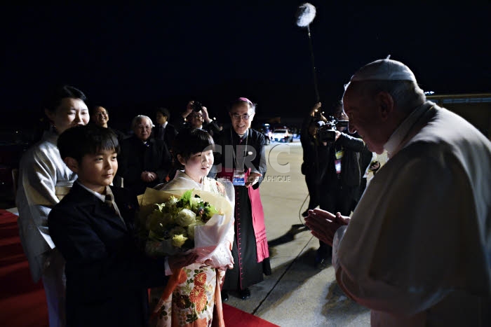Voyage apostolique du pape François en Asie. Hiroshima, Japon.