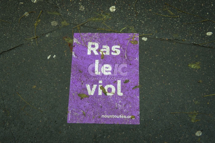 Paris, marche contre les violences sexistes et sexuelles faites aux femmes.