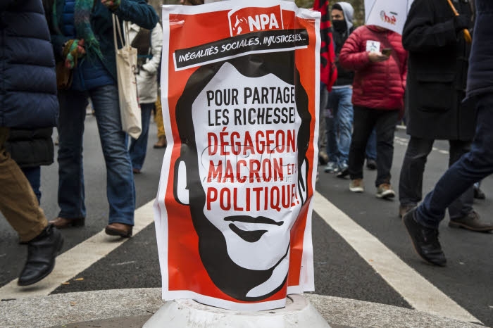 Manifestation contre le projet de réforme des retraites.
