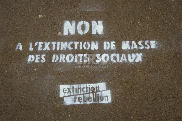 Manifestation contre le projet de réforme des retraites.