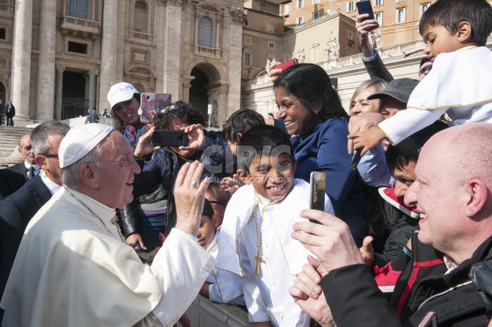 Audience générale au Vatican.