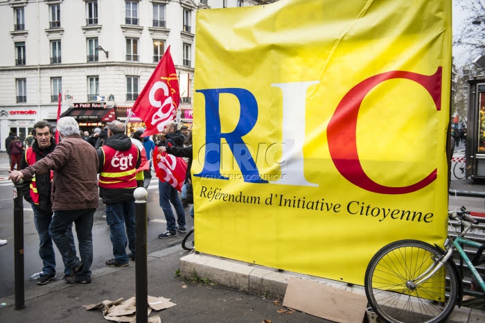 Manifestation contre le projet de réforme des retraites.