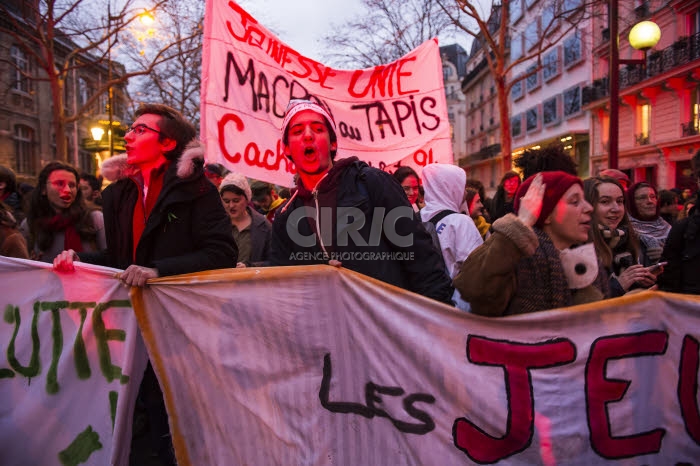 Manifestation contre le projet de réforme des retraites.