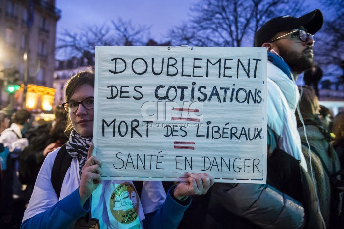 Manifestation contre le projet de réforme des retraites.