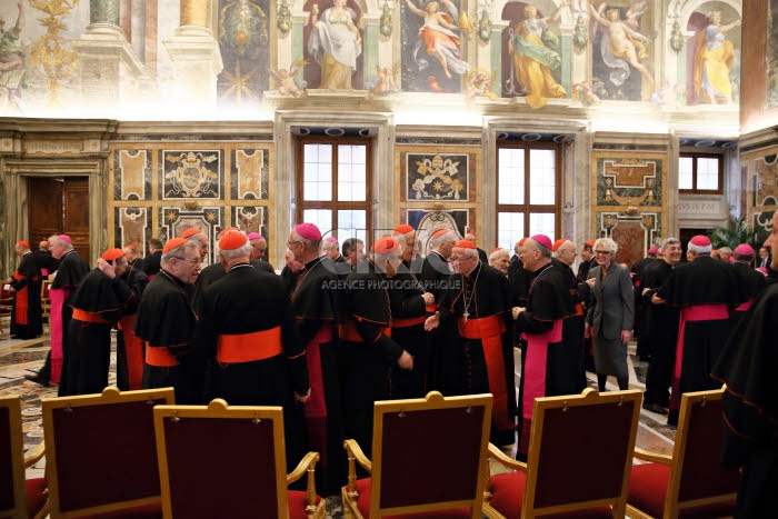 Traditionnels vœux du pape François à la Curie.