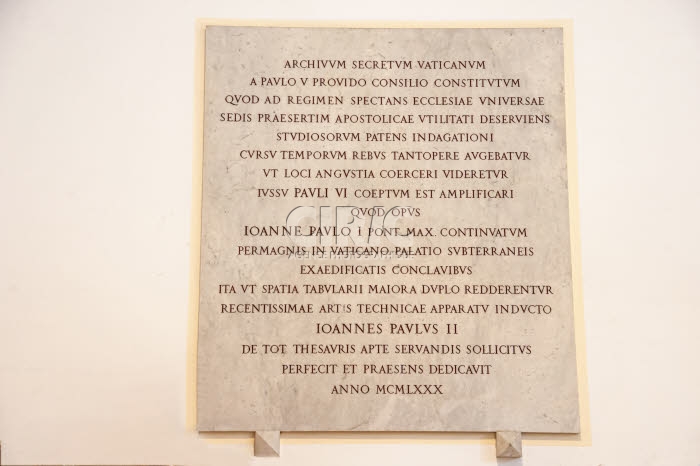 Archives apostoliques du Vatican.
