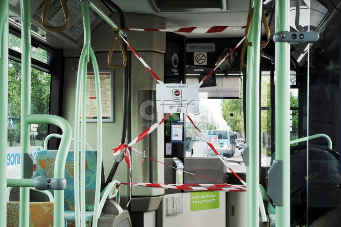 Coronavirus, dispositif de protection pour les chauffeurs de bus de la RATP.