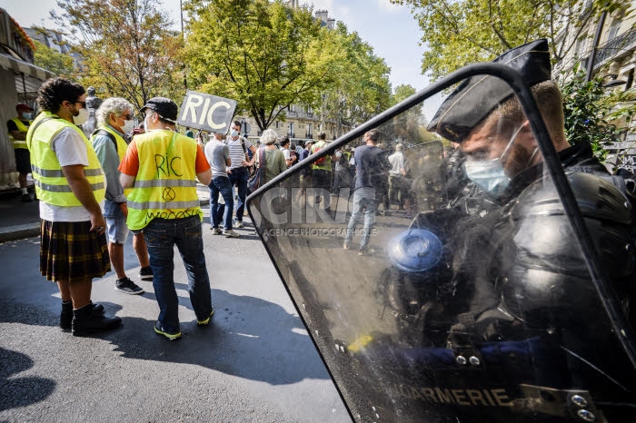 Manifestation des Gilets jaunes à Paris.