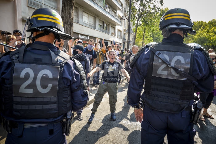 Manifestation des Gilets jaunes à Paris.