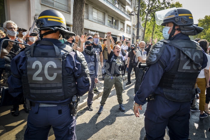 Manifestation des Gilets jaunes à Paris.