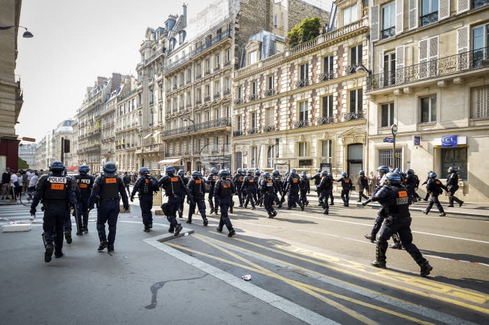 Manifestation des Gilets jaunes à Paris.