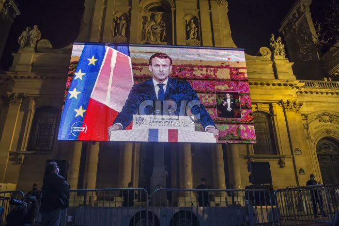 Hommage national à Samuel Paty.