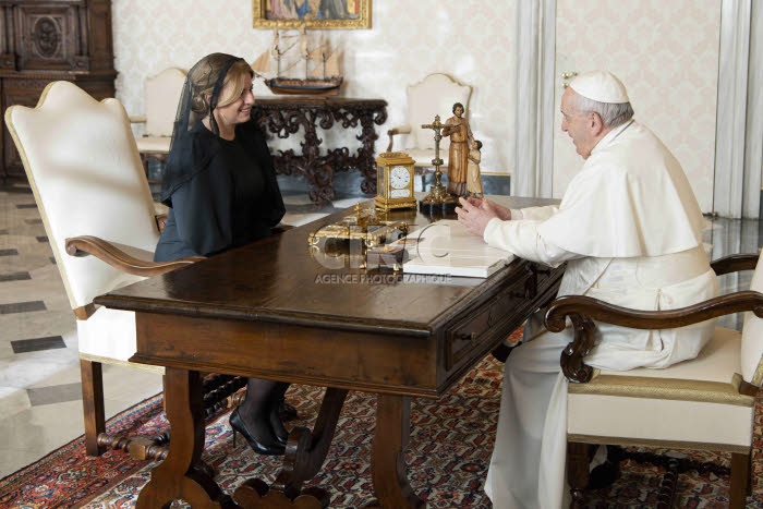 Le pape François reçoit Zuzana CAPUTOVA, présidente de Slovaquie.